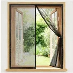 LuxusKollektion Insektenschutz-Fensterrahmen Fliegengitter Fenster Magnetisch 120x130