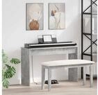 vidaXL Keyboardst&auml;nder Klavierst&auml;nder Beton Grau 100 x 32 x 64 cm...