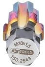 KS Tools Werkzeugset KS Tools Gewindeschneider mit F&uuml;hrungsbolzen f&uuml;r...