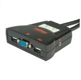 ROLINE KVM-Switch 'Star' 2 PCs, VGA, USB, Audio Computer-Adapter