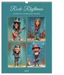 CALVENDO Wandkalender Rock-Rhythmus. Karikaturen zwischen Kunst und Kult
