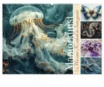 CALVENDO Wandkalender Mamorkunst (Wandkalender 2027 DIN A2 quer), CALVENDO
