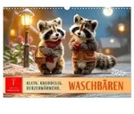 CALVENDO Wandkalender Waschb&auml;ren - Klein. Knuddelig. Herzerw&auml;rmend....