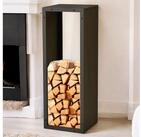 DanDiBo Kaminholzregal Innen mit Ablage Metall Schwarz 96600 Brennholzregal,