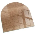 Tulup Bodenschutzplatte Braun Nat&uuml;rliches Holzmuster, Geh&auml;rtetem Glas