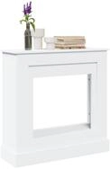 vidaXL Bodenschutzplatte NA Kaminumrandung Wei&szlig; 90x30x90 cm Spanplatte