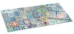 Tulup Bodenschutzplatte Blau Mosaikfliesen, Schutzplatte aus Geh&auml;rtetem Glas