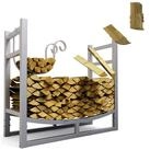 LAWA Living and Lifestyle Kaminholzregal Metall innen Kaminholzhalter Holzlege...