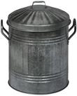 relaxdays M&uuml;lleimer Ascheeimer mit Deckel 10 Liter