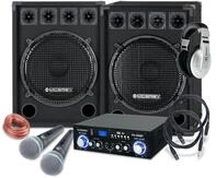 McGrey DJ Karaoke Komplettset PA Anlage Party-Lautsprecher (Bluetooth, 800 W,...