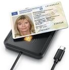 CSL HBCI-Chipkartenleser USB C, NFC, SmartCard Reader, SIM Kartenleseger&auml;t, ISO