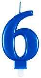 Unique Industries Inc. Geburtstagskerze Zahlenkerze Blau #6
