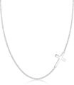 Elli Kette mit Anh&auml;nger mit Kreuz Schlicht 925 Sterling Silber, Kreuz...