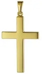trendor Kreuzanh&auml;nger 75541, Kreuz-Anh&auml;nger f&uuml;r Herren 28 mm Gold 333 / 8K