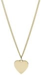 Fossil Kette mit Anh&auml;nger Schmuck Edelstahl DREW HEART VINTAGE ICONIC Herz