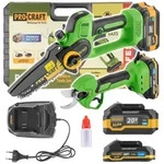 PRO CRAFT Akku-Kettens&auml;ge PA168SET Akku Gartenger&auml;te Set 20 V PKA35Li Akku...