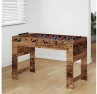 vidaXL Tischfu&szlig;ballspiel, Tischfu&szlig;balltisch Altholz 125 x 60,5 x 80 cm