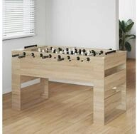 vidaXL Tischfu&szlig;ballspiel, Fu&szlig;balltisch Sonoma-Eiche 146,5 x 74 x 85 cm
