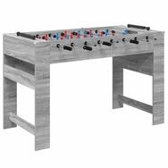 vidaXL Kickertisch Tischfu&szlig;balltisch Sonoma-Grau 125 x 60,5 x 80 cm...