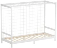 ML-DESIGN Spielbett Fu&szlig;balltor Einzelbett f&uuml;r Kinder Holzbett mit Lattenrost &