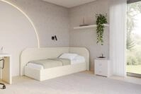 ALTDECOR Jugendbett JAXY (Jugendbett mit Bettkasten und Lattenrost, Polsterbett...