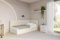 ALTDECOR Jugendbett ELSY (Jugendbett mit Bettkasten und Lattenrost, Polsterbett...