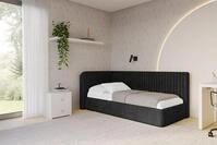 ALTDECOR Jugendbett AURY (Jugendbett mit Bettkasten und Lattenrost, Polsterbett...