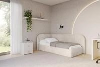 ALTDECOR Jugendbett JAXY (Jugendbett mit Bettkasten und Lattenrost, Polsterbett...