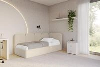 ALTDECOR Jugendbett VELY (Jugendbett mit Bettkasten und Lattenrost, Polsterbett ohne