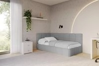 ALTDECOR Jugendbett LIVY (Jugendbett mit Bettkasten und Lattenrost, Polsterbett...