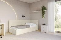 ALTDECOR Jugendbett BEMY (Jugendbett mit Bettkasten und Lattenrost, Polsterbett...
