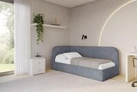 ALTDECOR Jugendbett ELRY (Jugendbett mit Bettkasten und Lattenrost, Polsterbett mit