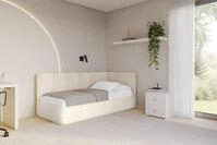 ALTDECOR Jugendbett DEXY (Jugendbett mit Bettkasten und Lattenrost, Polsterbett mit