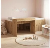 vidaXL Bettgestell vidaXL Hochbett mit Schreibtisch f&uuml;r Kinder Artisan-Eiche...