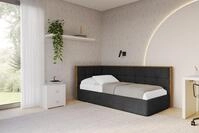 ALTDECOR Jugendbett SOVY (Jugendbett mit Bettkasten und Lattenrost, Polsterbett...