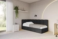 ALTDECOR Jugendbett DEXY (Jugendbett mit Bettkasten und Lattenrost, Polsterbett...