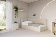 ALTDECOR Jugendbett DEXY (Jugendbett mit Bettkasten und Lattenrost, Polsterbett...