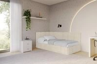ALTDECOR Jugendbett LIVY (Jugendbett mit Bettkasten und Lattenrost, Polsterbett...