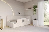 ALTDECOR Jugendbett NORY (Jugendbett mit Bettkasten und Lattenrost, Polsterbett...