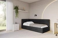 ALTDECOR Jugendbett BEMY (Jugendbett mit Bettkasten und Lattenrost, Polsterbett...