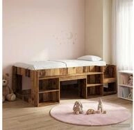 vidaXL Bettgestell vidaXL Kinderbettgestell mit Stauraum Altholz 80 x 200 cm
