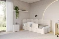 ALTDECOR Jugendbett KIVY (Jugendbett mit Bettkasten und Lattenrost, Polsterbett...