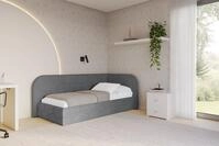 ALTDECOR Jugendbett JAXY (Jugendbett mit Bettkasten und Lattenrost, Polsterbett...