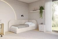 ALTDECOR Jugendbett JAXY (Jugendbett mit Bettkasten und Lattenrost, Polsterbett...