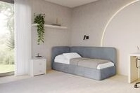 ALTDECOR Jugendbett ELSY (Jugendbett mit Bettkasten und Lattenrost, Polsterbett...