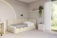 ALTDECOR Jugendbett AVRY (Jugendbett mit Bettkasten und Lattenrost, Polsterbett...