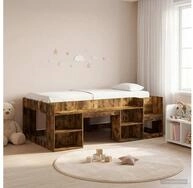 vidaXL Bettgestell vidaXL Kinderbettgestell mit Stauraum R&auml;uchereiche 80 x 200...