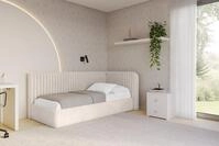 ALTDECOR Jugendbett AURY (Jugendbett mit Bettkasten und Lattenrost, Polsterbett...