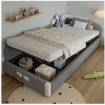 STILVORA Schlafsofa 90&times;200 mit Zaun,Kinderbett Bettgestell mit