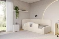 ALTDECOR Jugendbett NORY (Jugendbett mit Bettkasten und Lattenrost, Polsterbett...